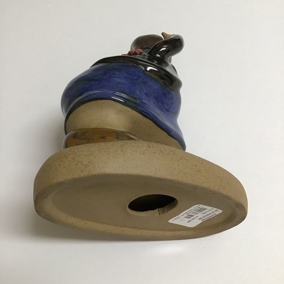 Rodo Padilla Mexican Artist Signed Sculpture Ceramic Girl Boss Woman on Phone - Picture 14 of 16